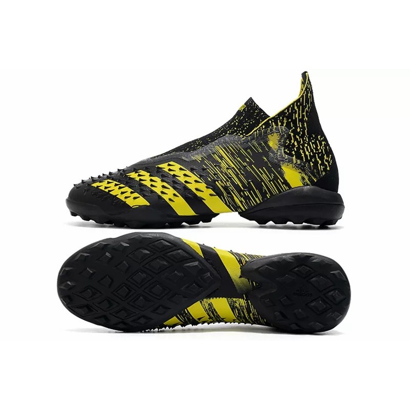 Botas de Fútbol Adidas Predator Freak TF Hombre Negro&Amarillo / Platedado&Rojo (#39~#45)
