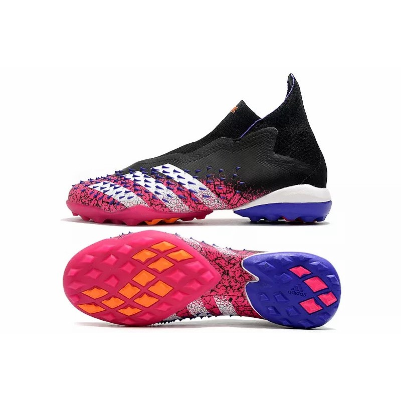 Botas de Fútbol Adidas Predator Freak TF Hombre Negro&Rosa (#39~#45)