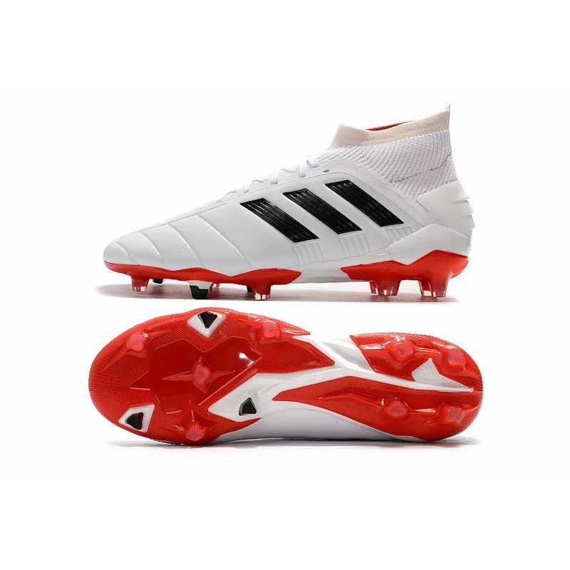 Botas de Fútbol Adidas Predator Mania 19.1 FG Hombre Blanco / Negro (#39~#45)