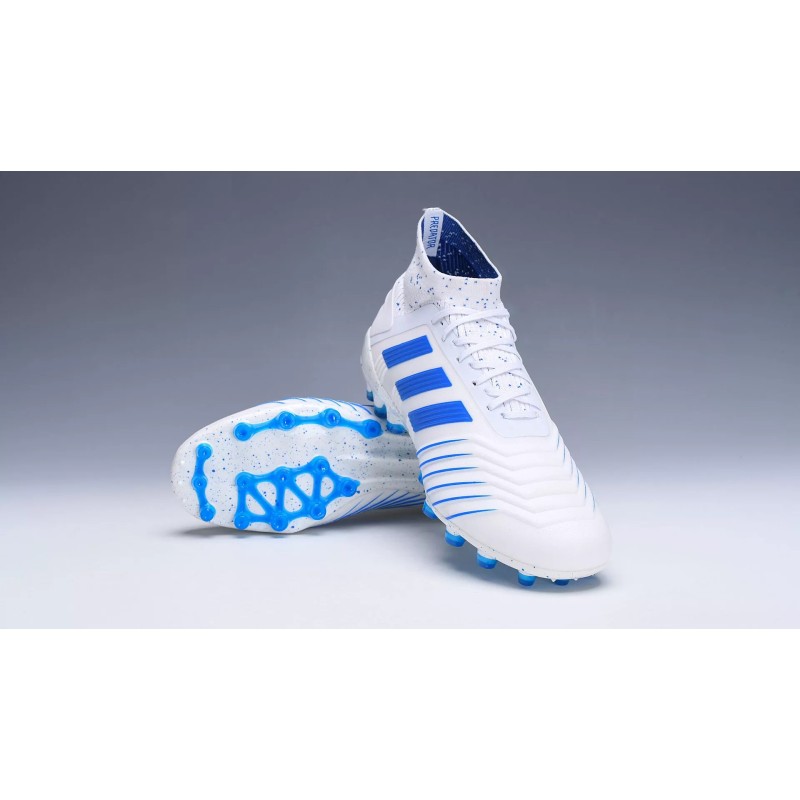 Botas de Fútbol Adidas Predator 19.1 AG Hombre Negro / Blanco / Plateado / Azul / Rojo (#39~#45)