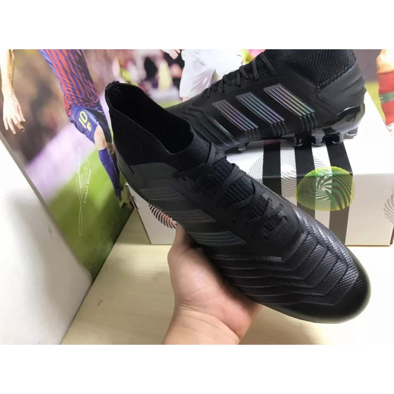 Botas de Fútbol Adidas Predator 19.1 AG Hombre Negro / Blanco / Plateado / Azul / Rojo (#39~#45)