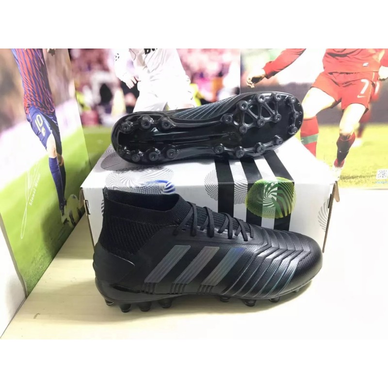 Botas de Fútbol Adidas Predator 19.1 AG Hombre Negro / Blanco / Plateado / Azul / Rojo (#39~#45)