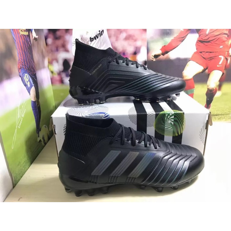 Botas de Fútbol Adidas Predator 19.1 AG Hombre Negro / Blanco / Plateado / Azul / Rojo (#39~#45)