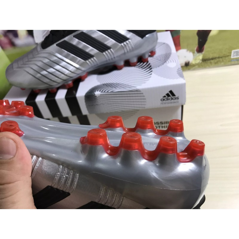 Botas de Fútbol Adidas Predator 19.1 AG Hombre Blanco / Azul / Rojo / Plateado (#38~#45)