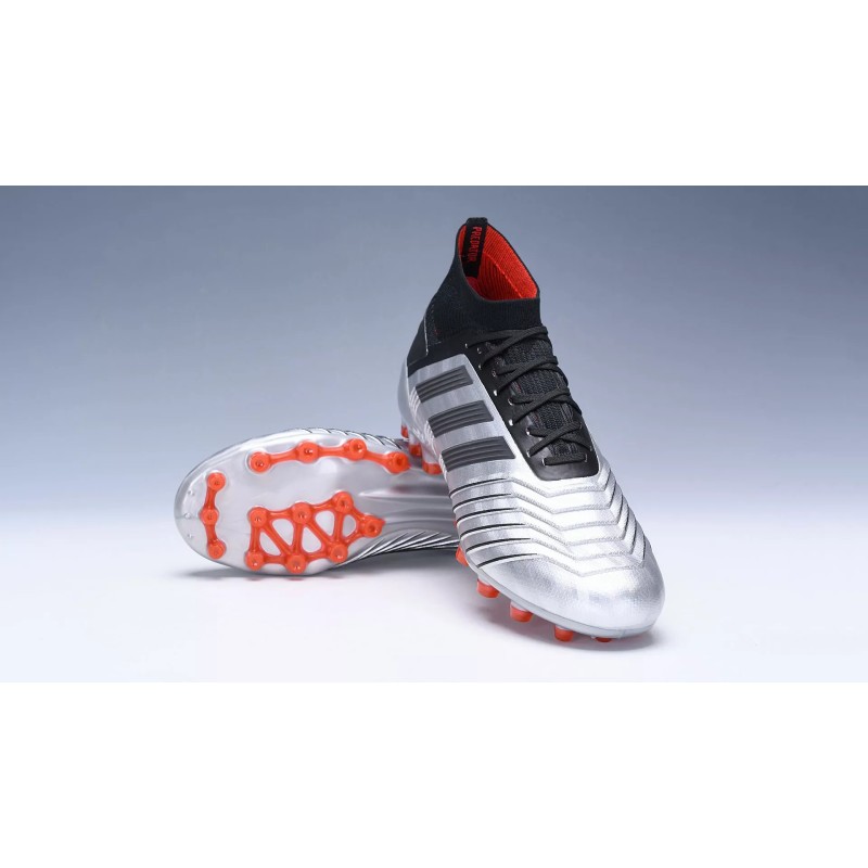 Botas de Fútbol Adidas Predator 19.1 AG Hombre Blanco / Azul / Rojo / Plateado (#38~#45)