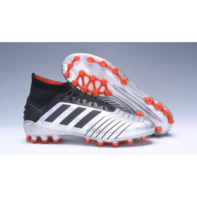 Botas de Fútbol Adidas Predator 19.1 AG Hombre Blanco / Azul / Rojo / Plateado (#38~#45)