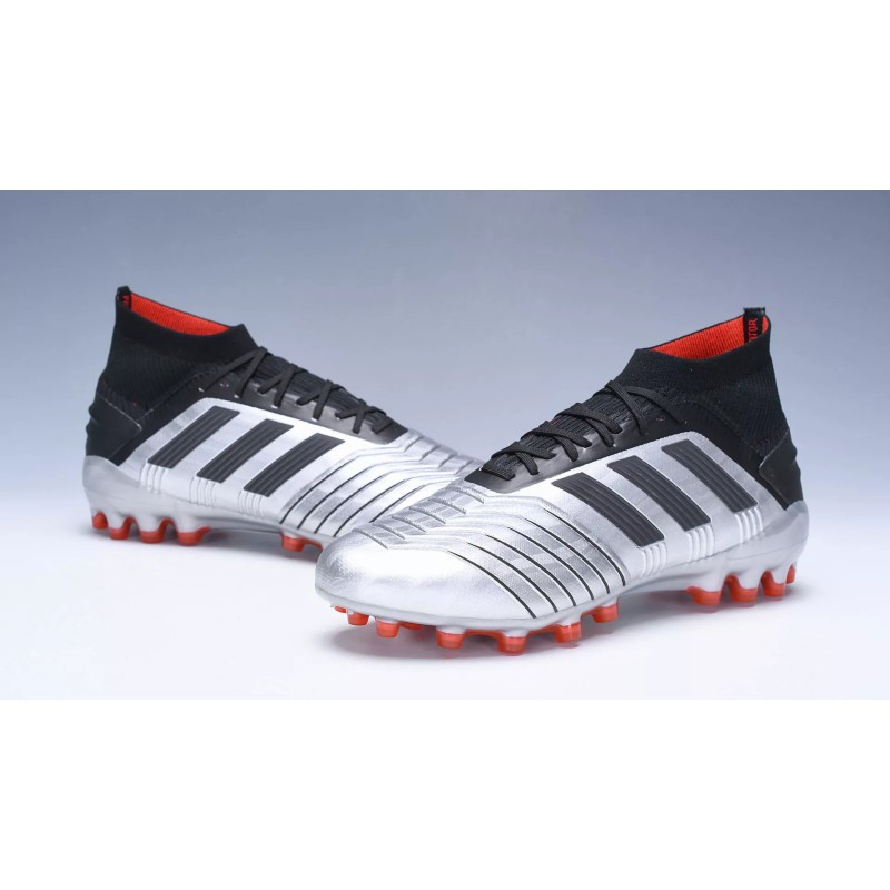 Botas de Fútbol Adidas Predator 19.1 AG Hombre Blanco / Azul / Rojo / Plateado (#38~#45)