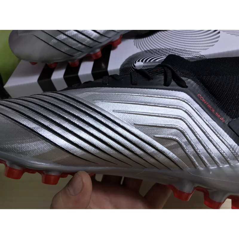 Botas de Fútbol Adidas Predator 19.1 AG Hombre Plateado (#38~#45)