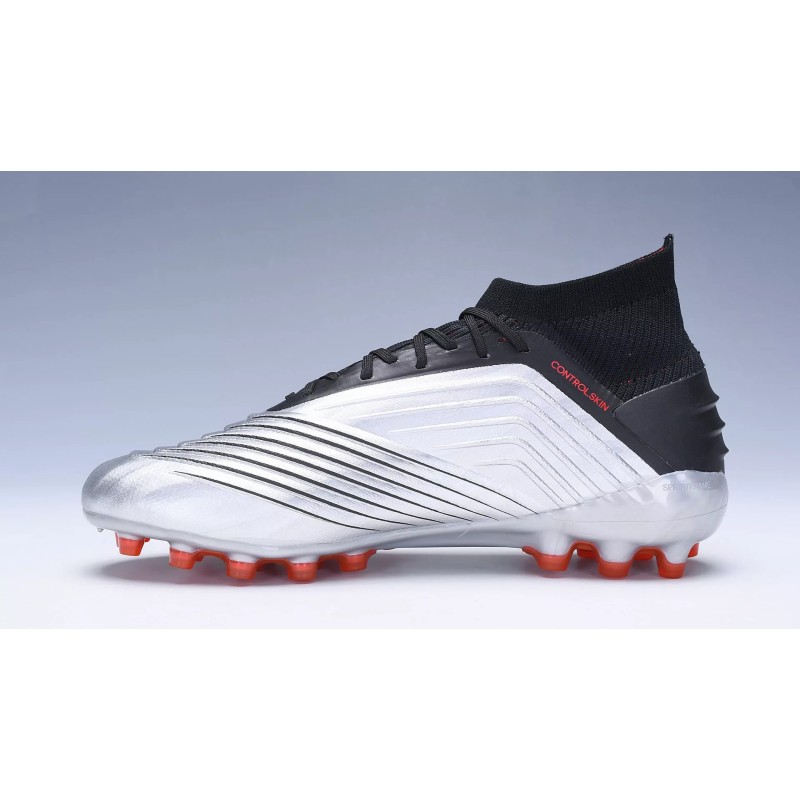Botas de Fútbol Adidas Predator 19.1 AG Hombre Plateado (#38~#45)