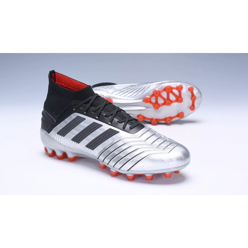 Botas de Fútbol Adidas Predator 19.1 AG Hombre Plateado (#38~#45)