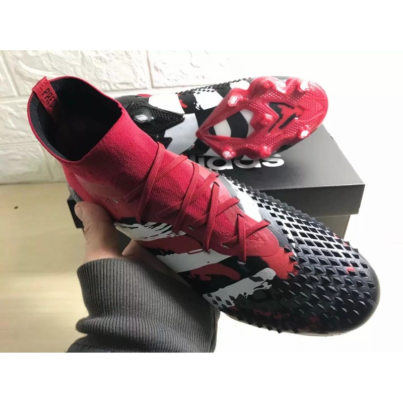 Botas de Fútbol Adidas Predator Mutator 20.1 FG Human Race Hombre Negro&Rojo (#39~#45)