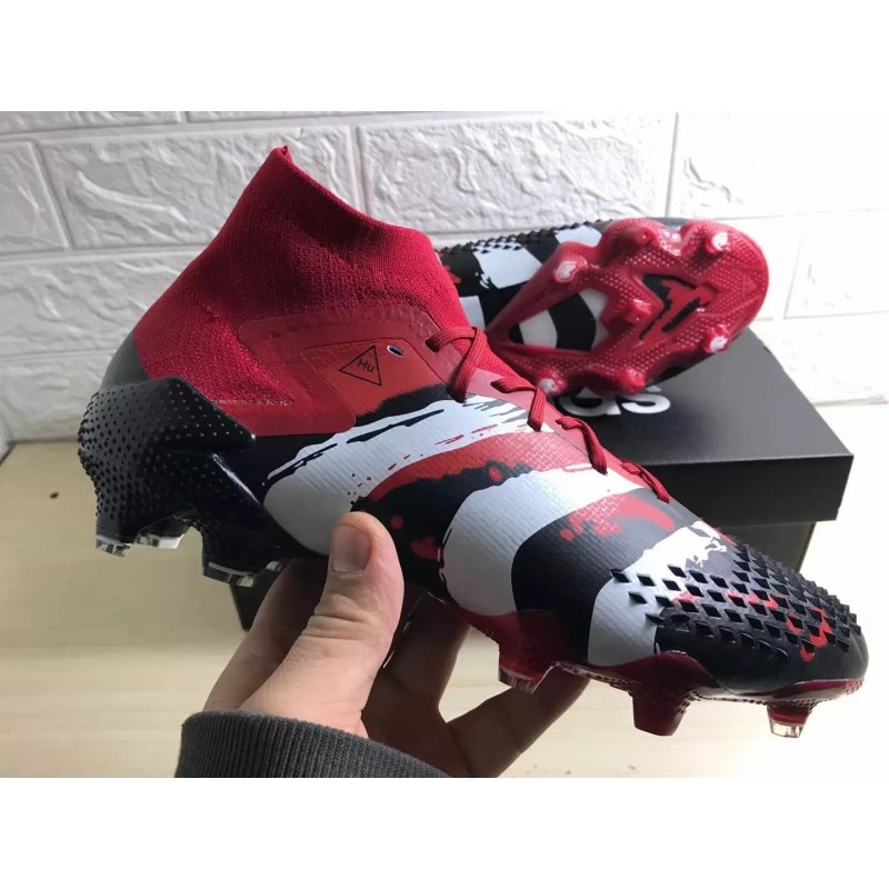 Botas de Fútbol Adidas Predator Mutator 20.1 FG Human Race Hombre Negro&Rojo (#39~#45)