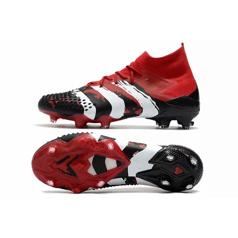 Botas de Fútbol Adidas Predator Mutator 20.1 FG Human Race Hombre Negro&Rojo (#39~#45)