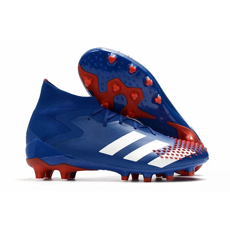 Botas de Fútbol Adidas Predator Mutator 20.1 AG FG Hombre Azul / Negro (#39~#45)