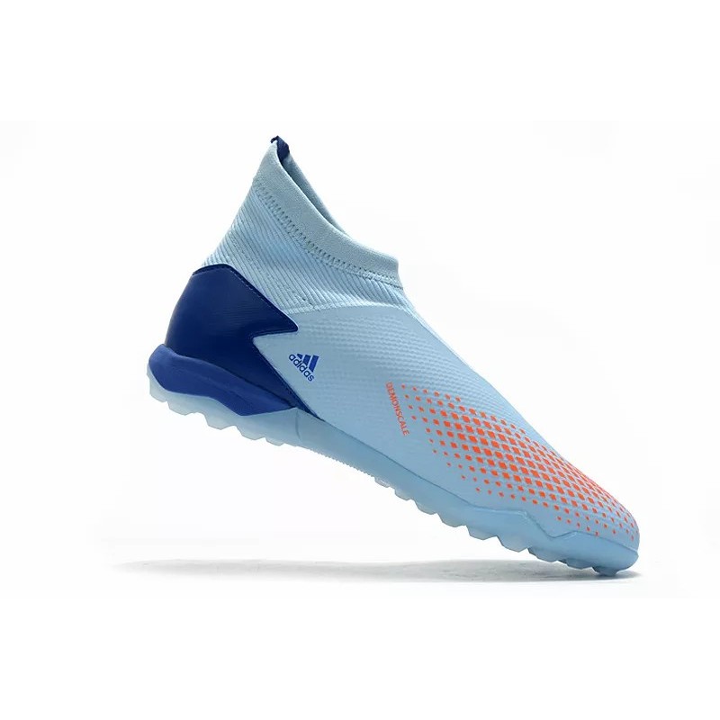 Botas de Fútbol Adidas Predator 20.3 Laceless TF Hombre Naranja / Azul Claro / Azul / Negro / Rojo (#39~#45)