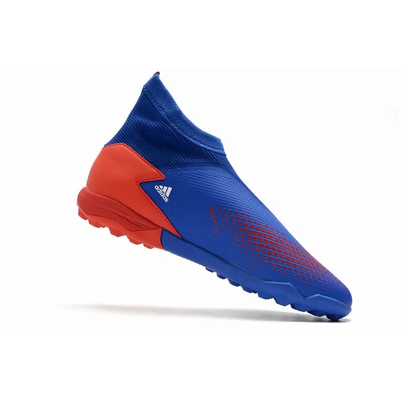 Botas de Fútbol Adidas Predator 20.3 Laceless TF Hombre Naranja / Azul Claro / Azul / Negro / Rojo (#39~#45)