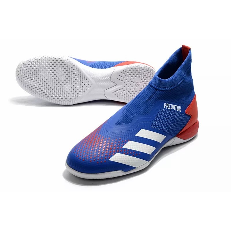 Botas de Fútbol Adidas Predator 20.3 Laceless IN Hombre Azul / Azul Claro / Naranja / Rojo / Negro (#39~#45)