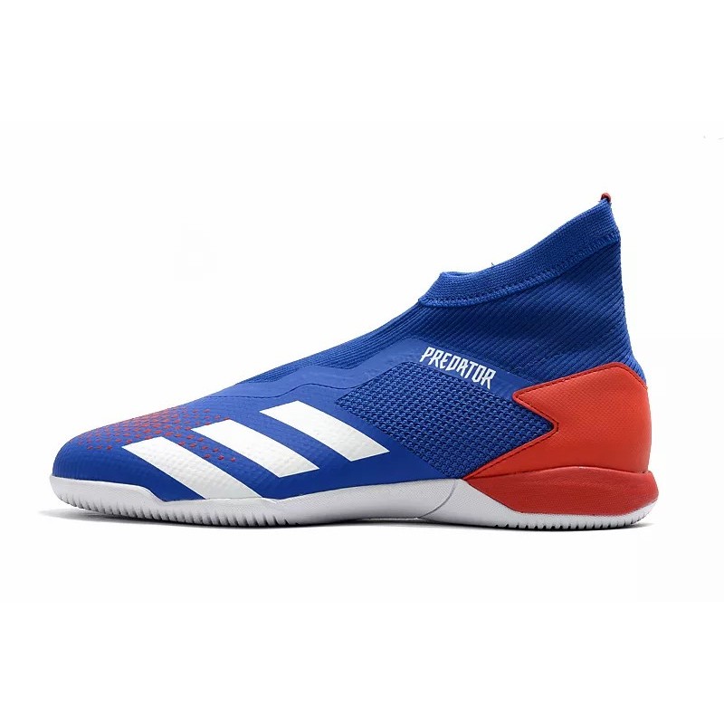 Botas de Fútbol Adidas Predator 20.3 Laceless IN Hombre Azul / Azul Claro / Naranja / Rojo / Negro (#39~#45)