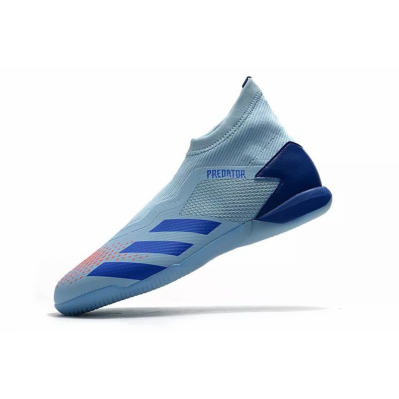Botas de Fútbol Adidas Predator 20.3 Laceless IN Hombre Azul / Azul Claro / Naranja / Rojo / Negro (#39~#45)