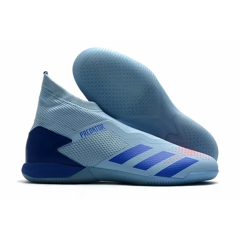 Botas de Fútbol Adidas Predator 20.3 Laceless IN Hombre Azul / Azul Claro / Naranja / Rojo / Negro (#39~#45)