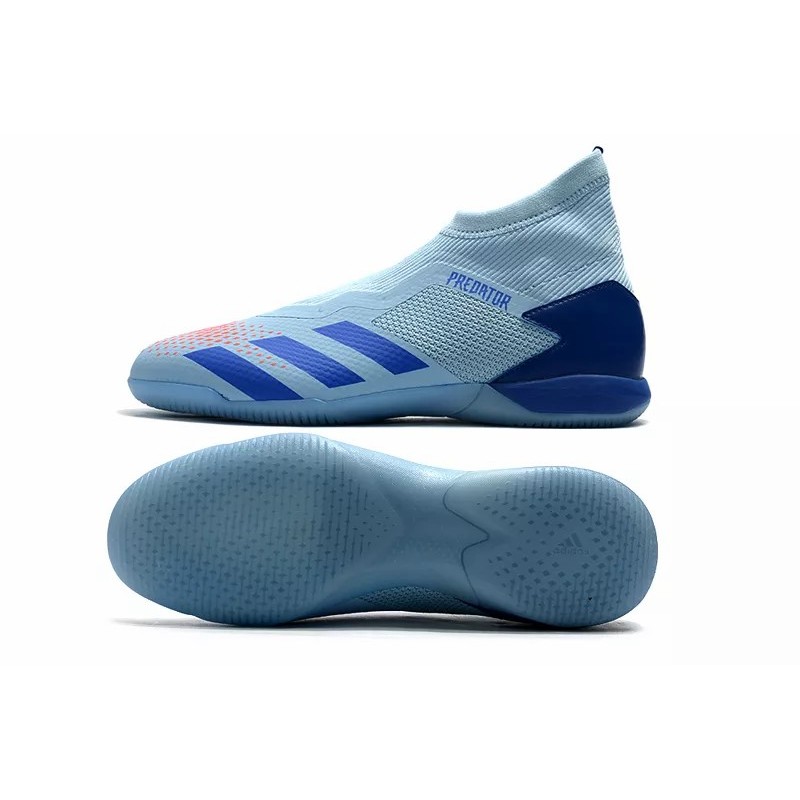 Botas de Fútbol Adidas Predator 20.3 Laceless IN Hombre Azul / Azul Claro / Naranja / Rojo / Negro (#39~#45)