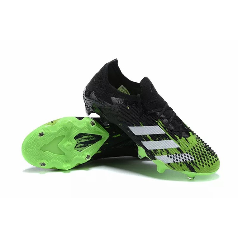 Botas de Fútbol Adidas Predator Mutator 20.1 Bajo FG Hombre Negro&Verde (#39~#45)