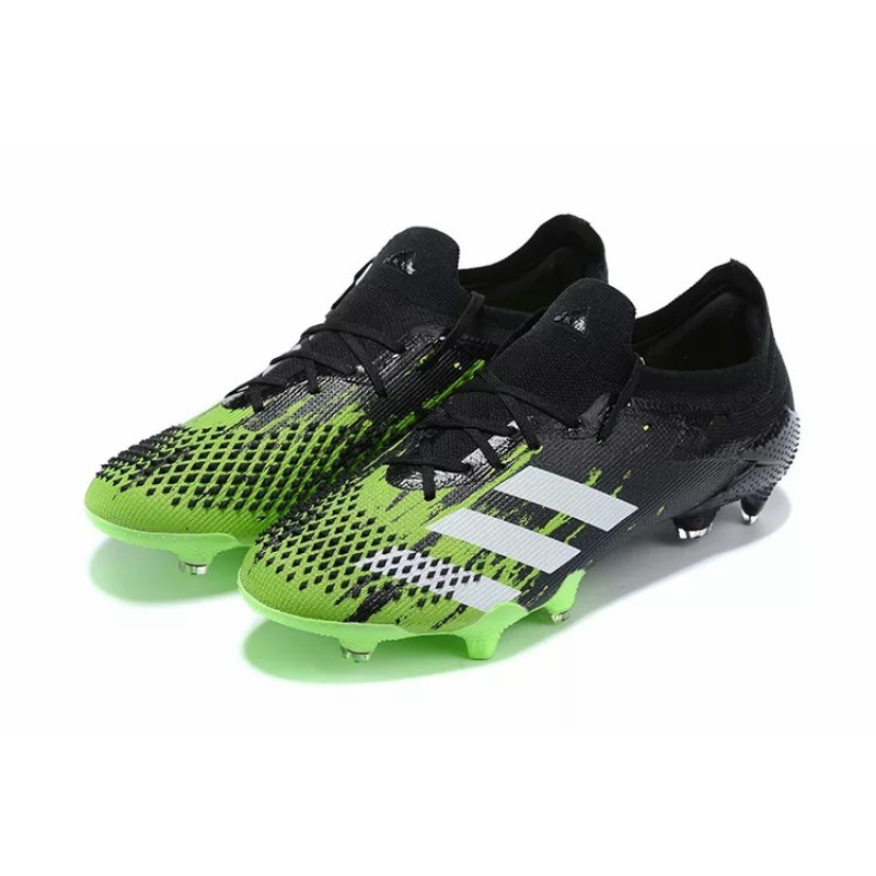 Botas de Fútbol Adidas Predator Mutator 20.1 Bajo FG Hombre Negro&Verde (#39~#45)