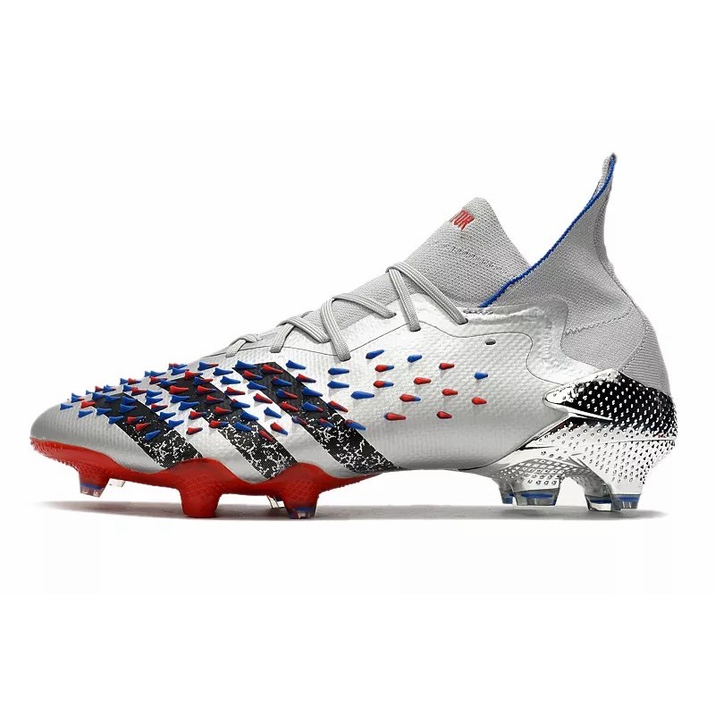 Botas de Fútbol Adidas Predator Freak .1 FG Hombre Plateado (#39~#45)