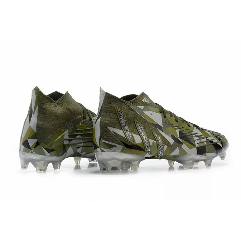 Botas de Fútbol Adidas Predator Edge Geometric.1 FG Hombre Verde Camuflaje (#39~#45)
