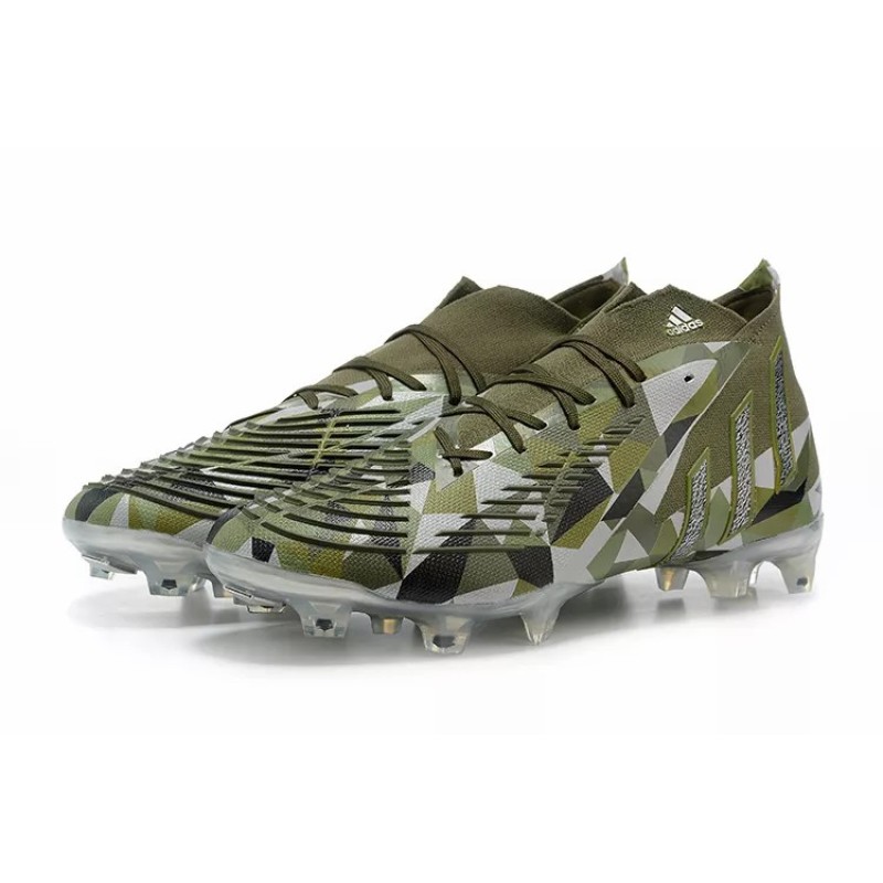 Botas de Fútbol Adidas Predator Edge Geometric.1 FG Hombre Verde Camuflaje (#39~#45)
