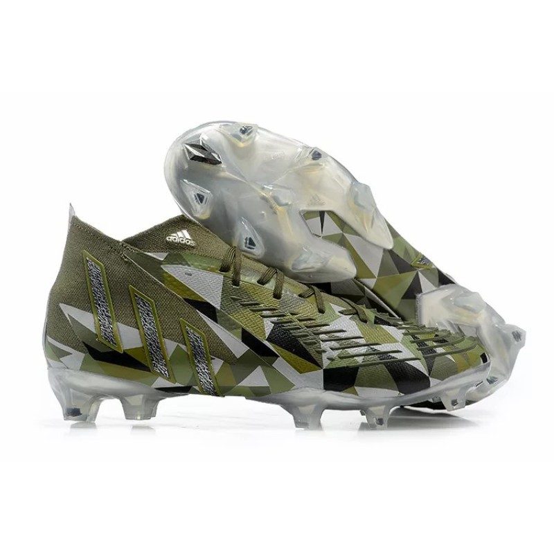 Botas de Fútbol Adidas Predator Edge Geometric.1 FG Hombre Verde Camuflaje (#39~#45)