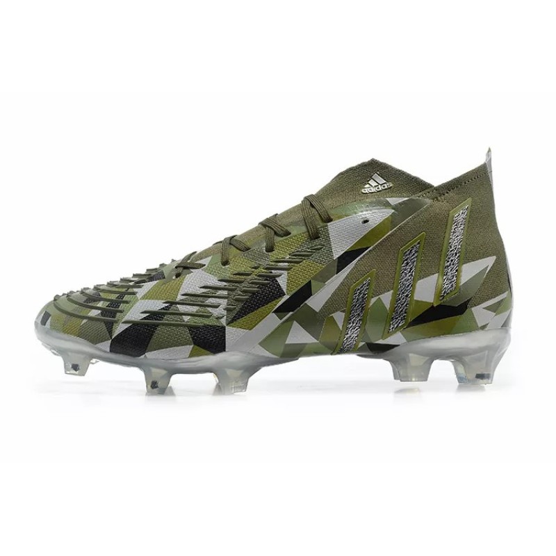 Botas de Fútbol Adidas Predator Edge Geometric.1 FG Hombre Verde Camuflaje (#39~#45)