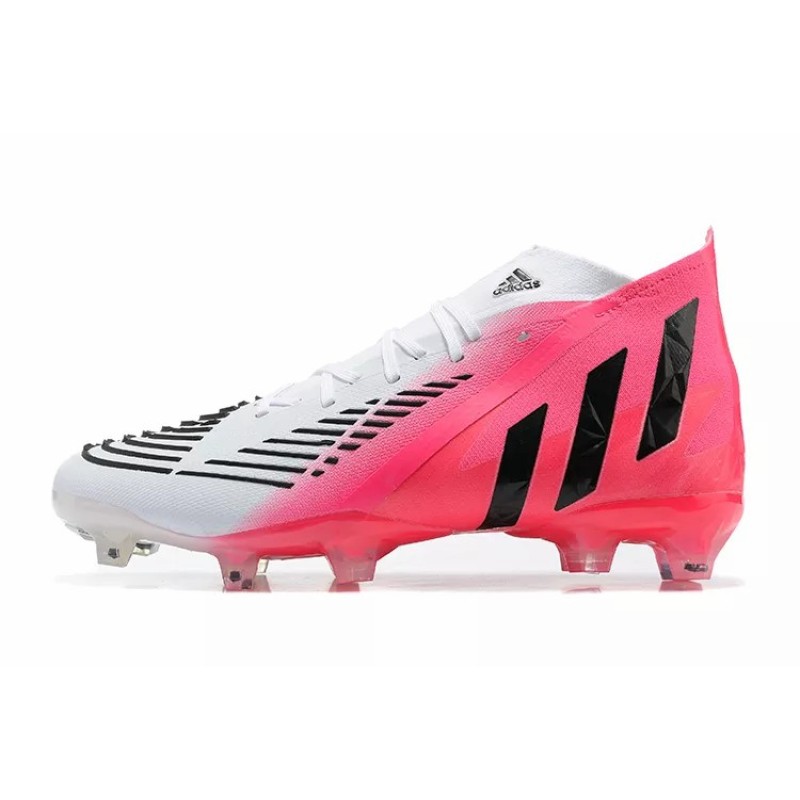 Botas de Fútbol Adidas Predator Edge Geometric.1 FG Hombre Blanco&Rosa (#39~#45)