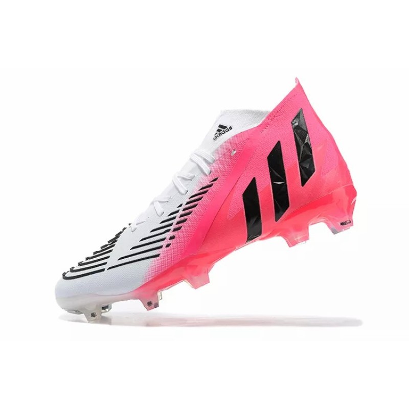 Botas de Fútbol Adidas Predator Edge Geometric.1 FG Hombre Blanco&Rosa (#39~#45)