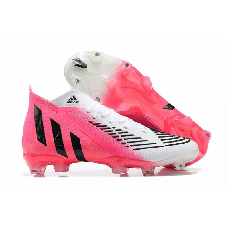 Botas de Fútbol Adidas Predator Edge Geometric.1 FG Hombre Blanco&Rosa (#39~#45)