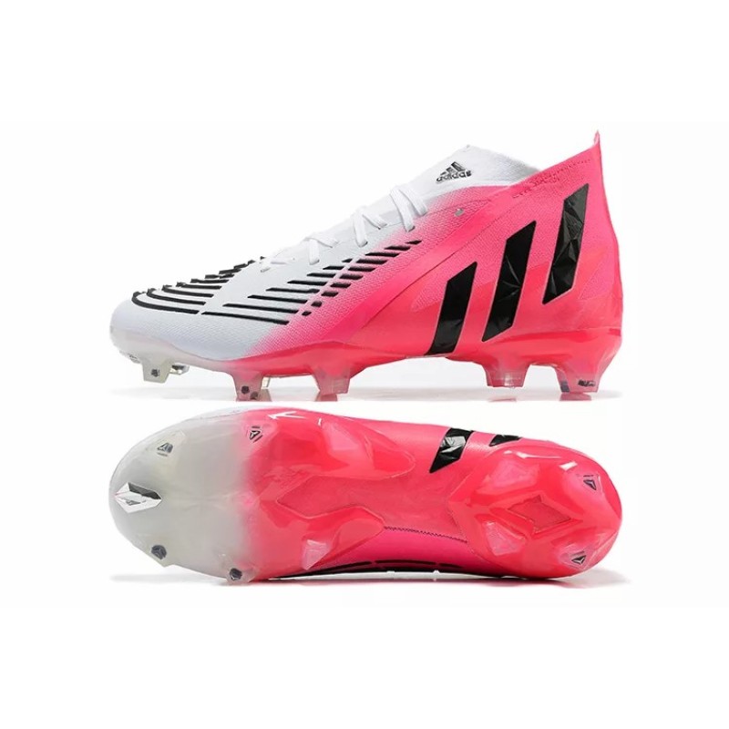 Botas de Fútbol Adidas Predator Edge Geometric.1 FG Hombre Blanco&Rosa (#39~#45)