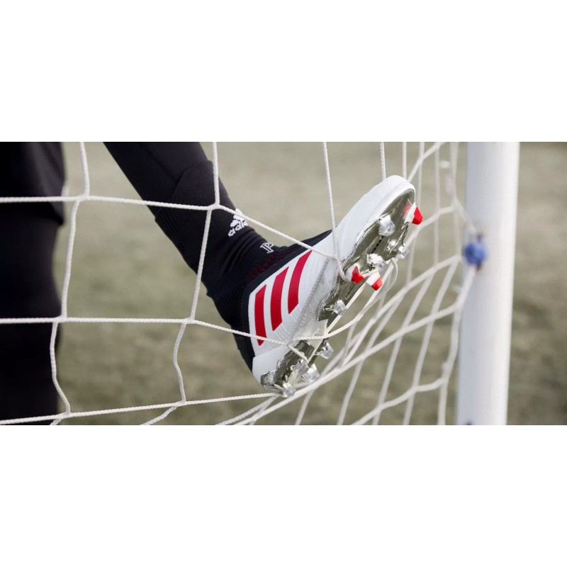 Botas de Fútbol Adidas Predator 19 FG x Pogba Unisex Blanco&Rojo (#35~#45)