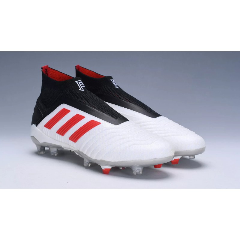 Botas de Fútbol Adidas Predator 19 FG x Pogba Unisex Blanco&Rojo (#35~#45)