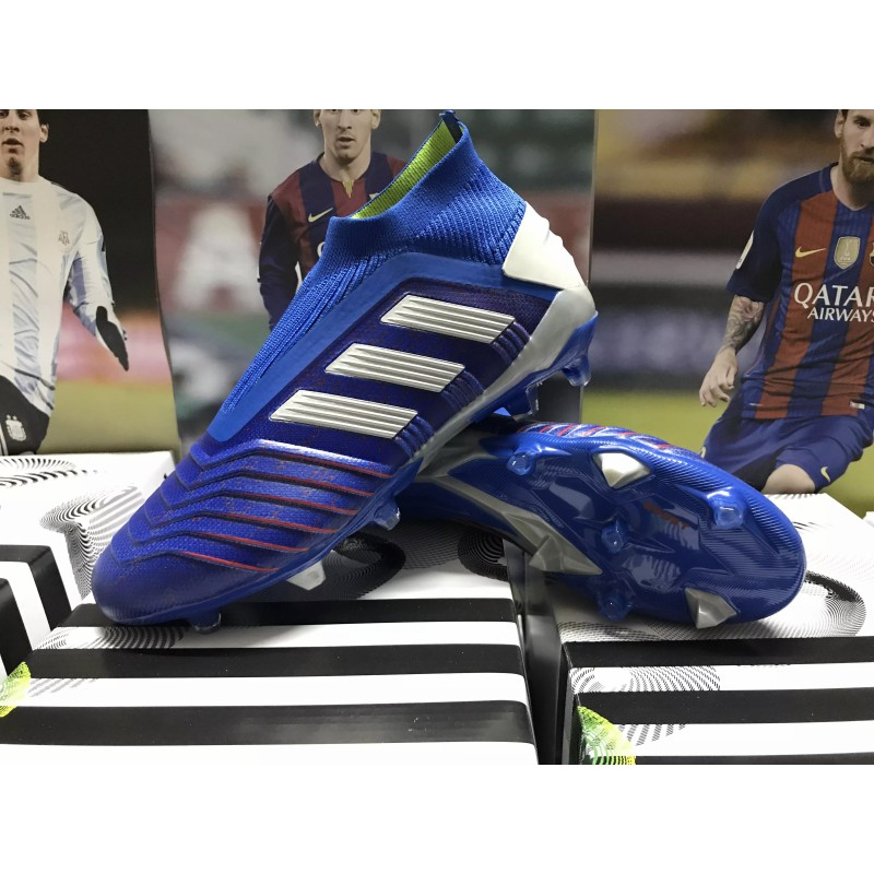 Botas de Fútbol Adidas Predator 19 FG Unisex Azul (#35~#45)