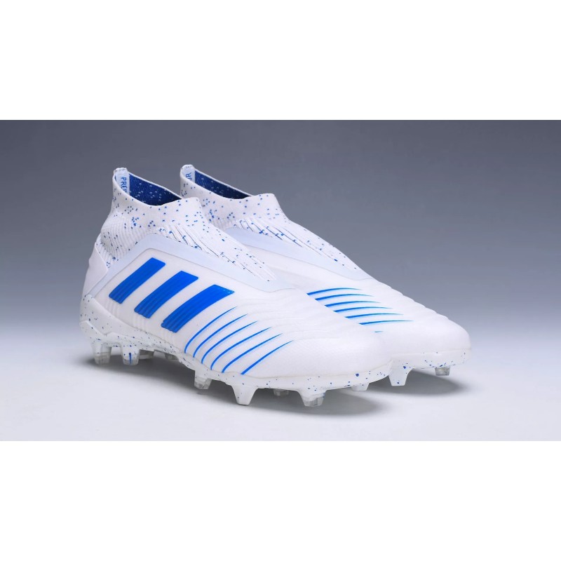 Botas de Fútbol Adidas Predator 19 FG Unisex Blanco&Azul (#35~#45)