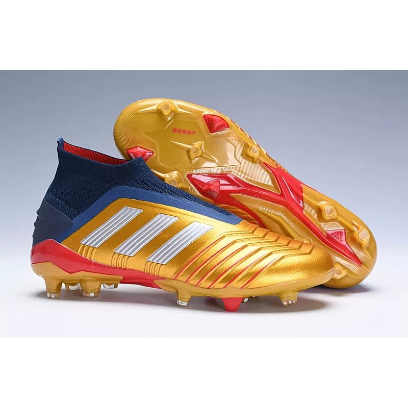 Botas de Fútbol Adidas Predator 19 FG+DBZZ Unisex Dorado (#35~#46)