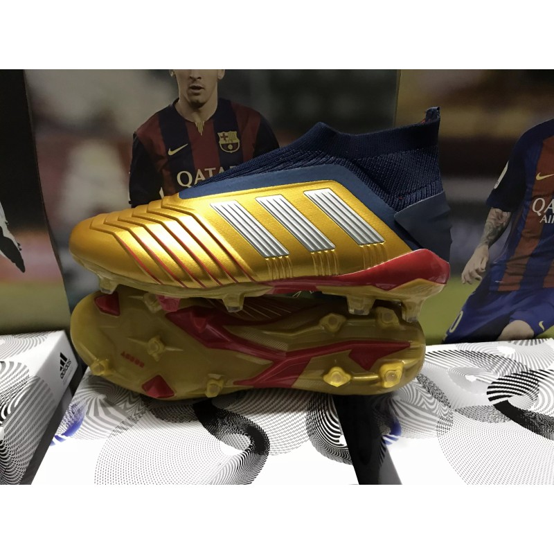Botas de Fútbol Adidas Predator 19 FG+DBZZ Unisex Dorado (#35~#46)