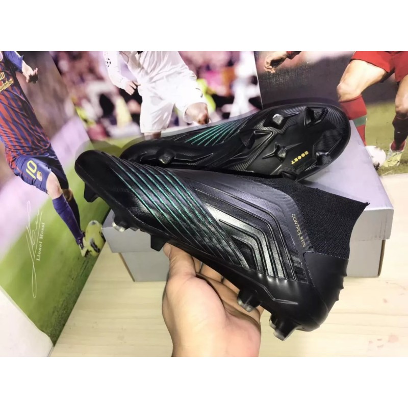 Botas de Fútbol Adidas Predator 19 FG Unisex Negro Puro (#35~#46)