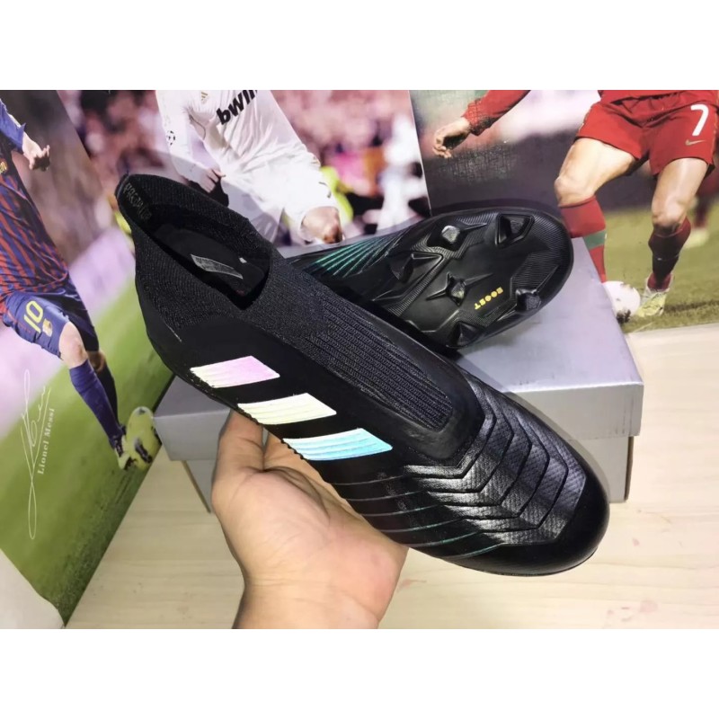 Botas de Fútbol Adidas Predator 19 FG Unisex Negro Puro (#35~#46)
