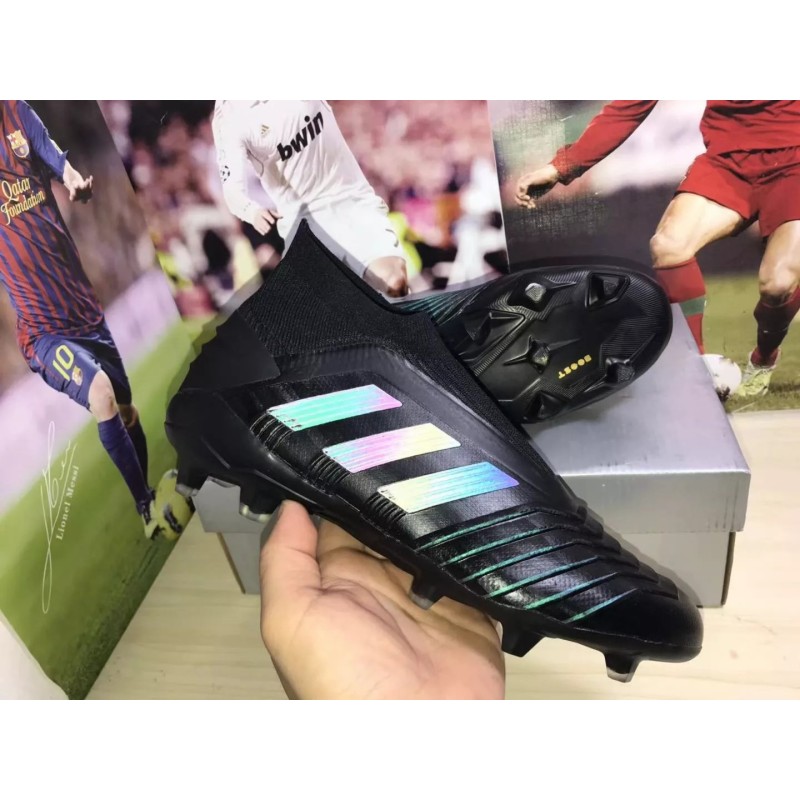 Botas de Fútbol Adidas Predator 19 FG Unisex Negro Puro (#35~#46)
