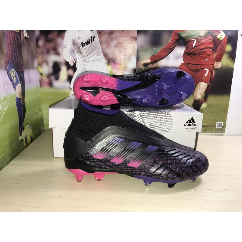 Botas de Fútbol Adidas Predator 19 FG Unisex Blanco&Púrpura (#36~#45)