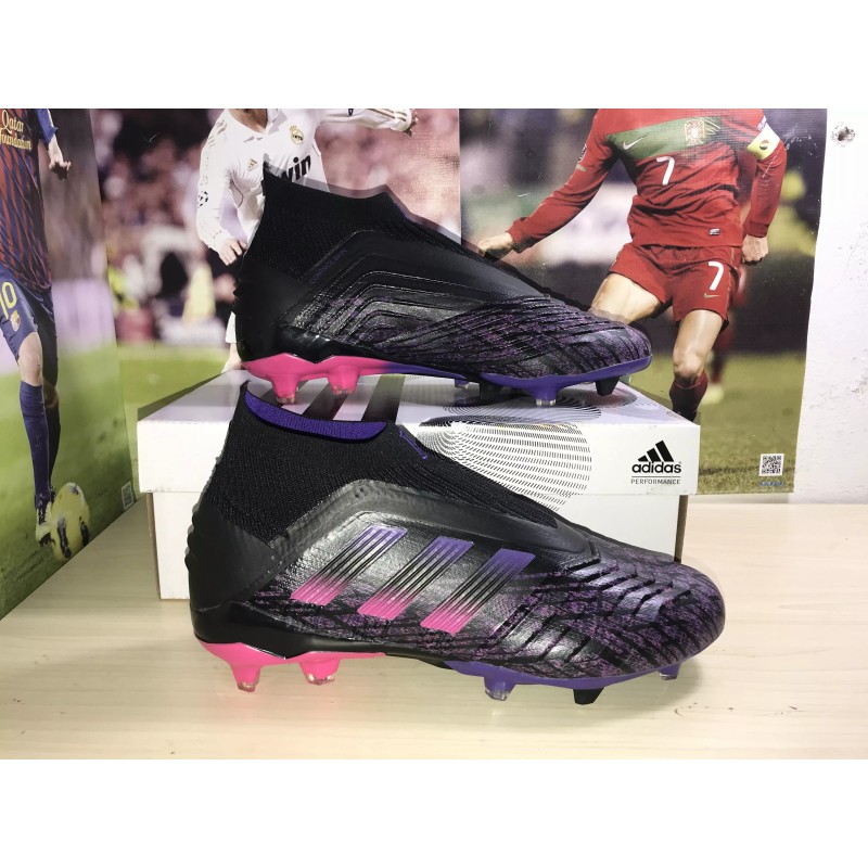 Botas de Fútbol Adidas Predator 19 FG Unisex Blanco&Púrpura (#36~#45)