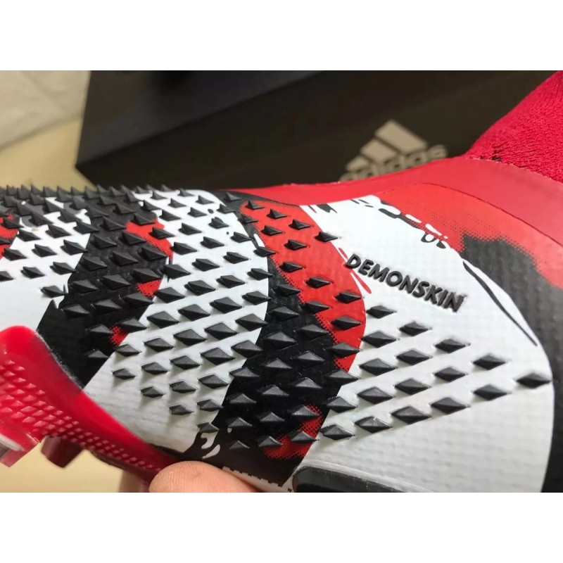 Botas de Fútbol Adidas Predator Mutator 20 FG Human Race Unisex Negro&Rojo&Blanco (#36~#45)