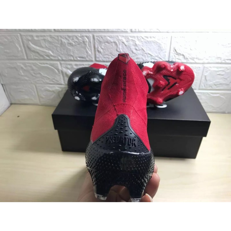 Botas de Fútbol Adidas Predator Mutator 20 FG Human Race Unisex Negro&Rojo&Blanco (#36~#45)