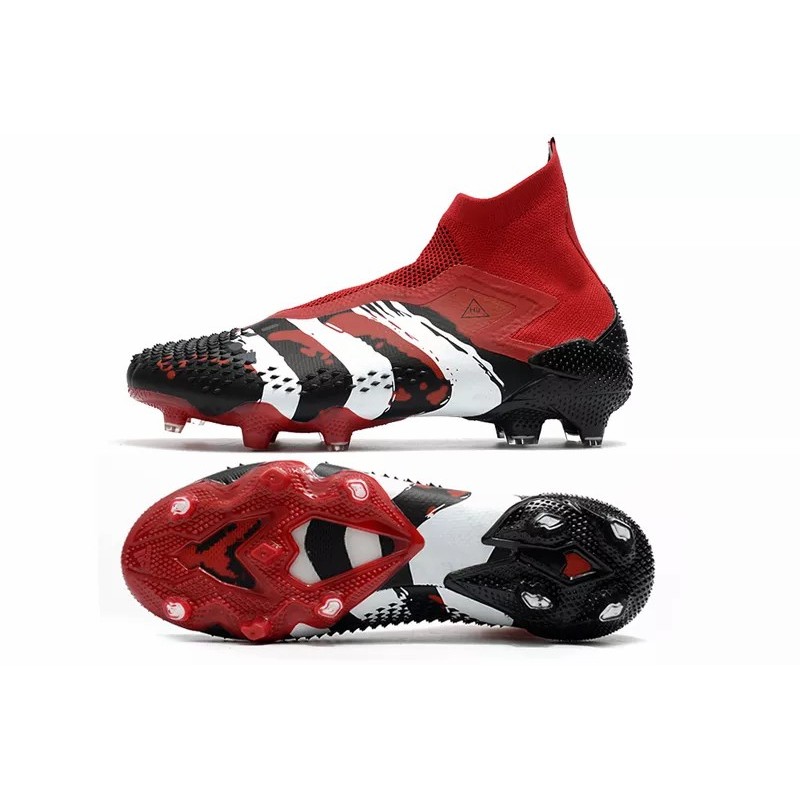 Botas de Fútbol Adidas Predator Mutator 20 FG Human Race Unisex Negro&Rojo&Blanco (#36~#45)